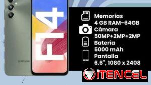 Teléfonos Galaxy F14 (4GB RAM -64 GB)