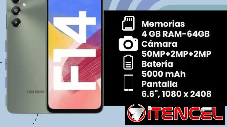 Teléfonos Galaxy F14 (4GB RAM -64 GB)
