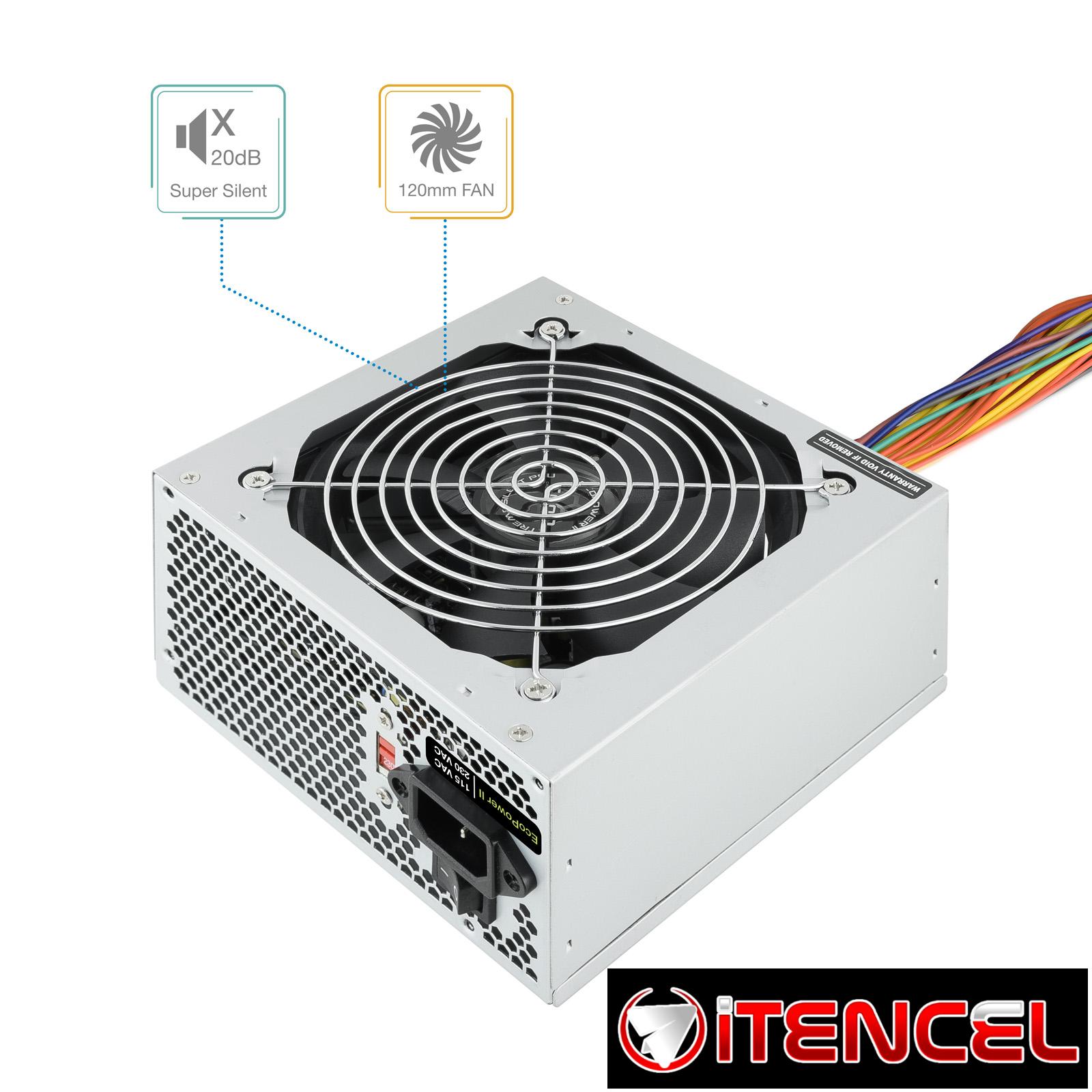 Fuente de alimentación 500W TOOQ Modelo: ATX TQEP-500S-INT
