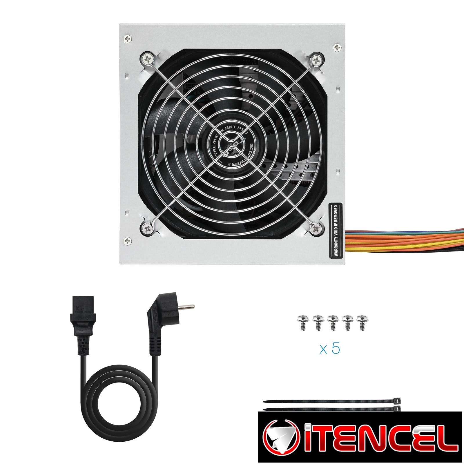 Fuente de alimentación 500W TOOQ Modelo: ATX TQEP-500S-INT