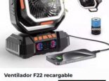 Ventilador F22 recargable Nuevo En caja. MAS DE 3 DIAS DE AUTONOMIA