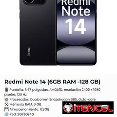 Xiaomi redmi Note 14 6/128 y 8/256