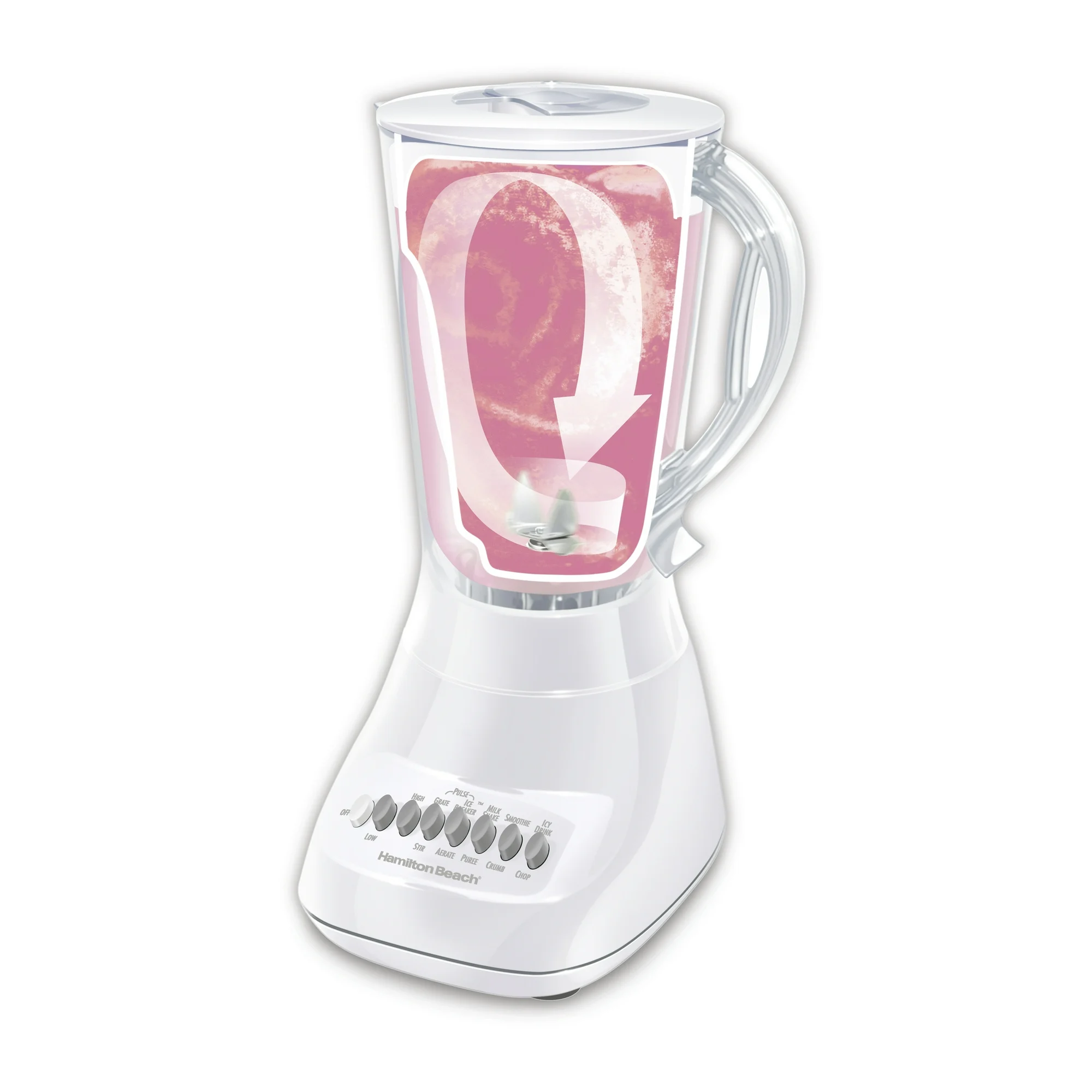 Licuadora Hamilton Beach Smoothie de 650W, 1.65L, 10 Velocidades – Modelo 50167