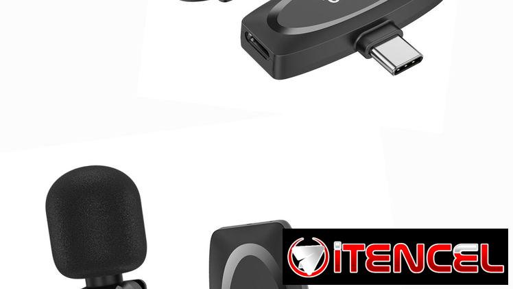 Hoco – L15 Crystal Micrófono de Solapa Inalámbrico Digital para Android y Apple