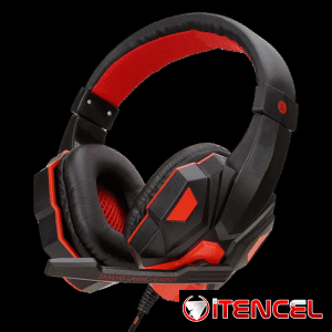 Auriculares Overear para juegos con subwoofer, micrófono y RGB, audífonos supraaurales con cable para Gamers con control de volumen