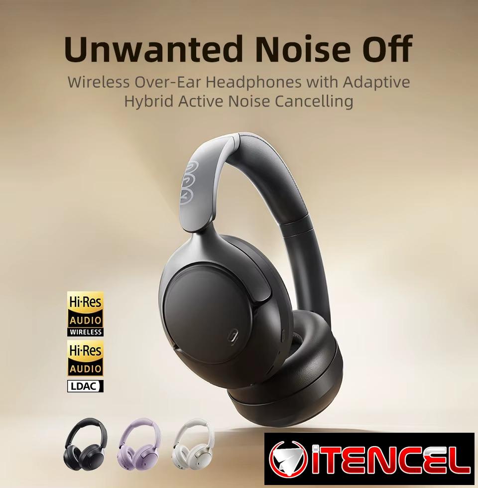 Auriculares Hi-Res QCY H3 Pro ANC con cancelación de ruido de 50 dB, audio espacial 360, codec LDAC y Bluetooth 5.4