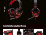 Auriculares Overear para juegos con subwoofer, micrófono y RGB, audífonos supraaurales con cable para Gamers con control de volumen