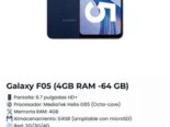 Celular Samsung f05 4/64