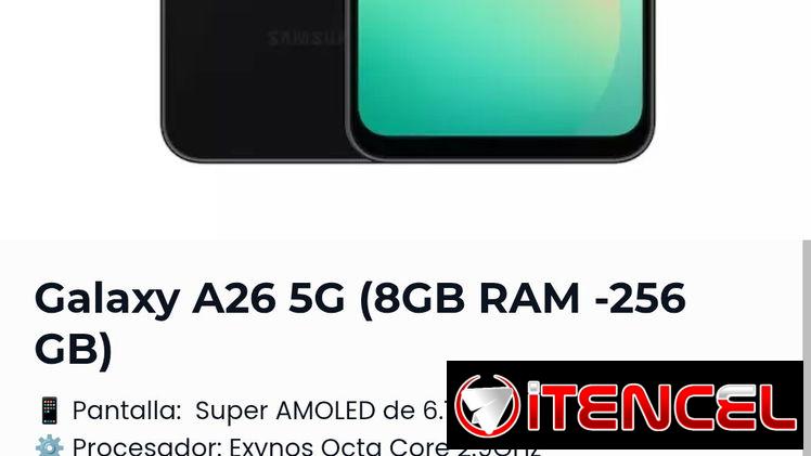 NUVEVO celular Samsung galaxy A26 5G 8/256