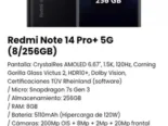 Nuevo xiaminnlte 14 5g pro+ 8/256