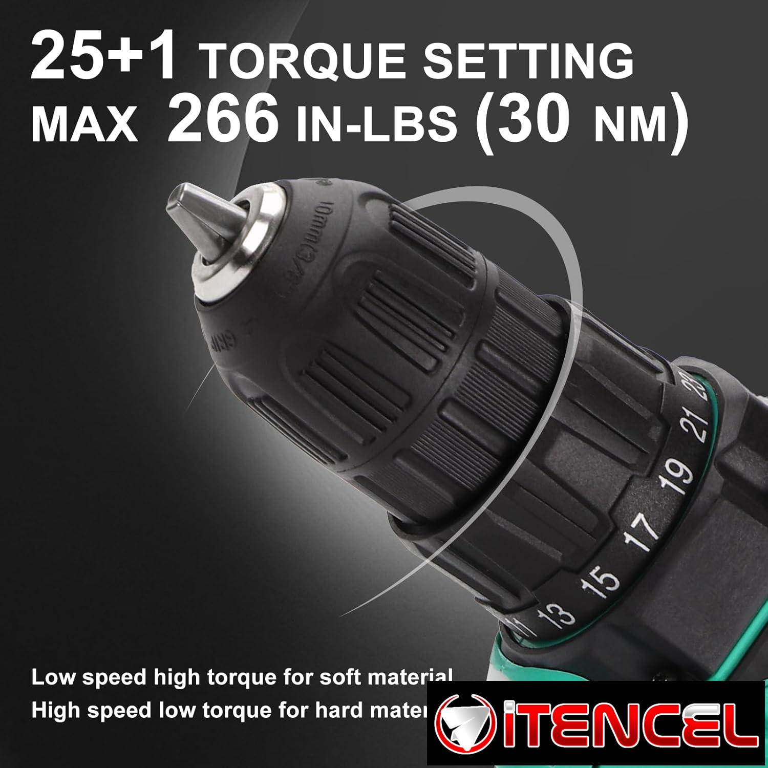 COMOWARE Taladro Inalámbrico de 20V