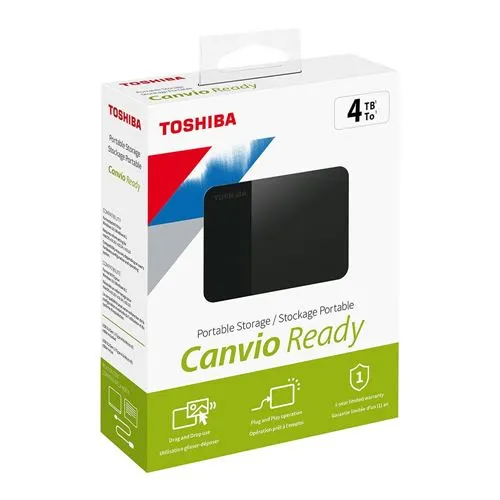 Toshiba Canvio 4TB – Disco duro externo portátil