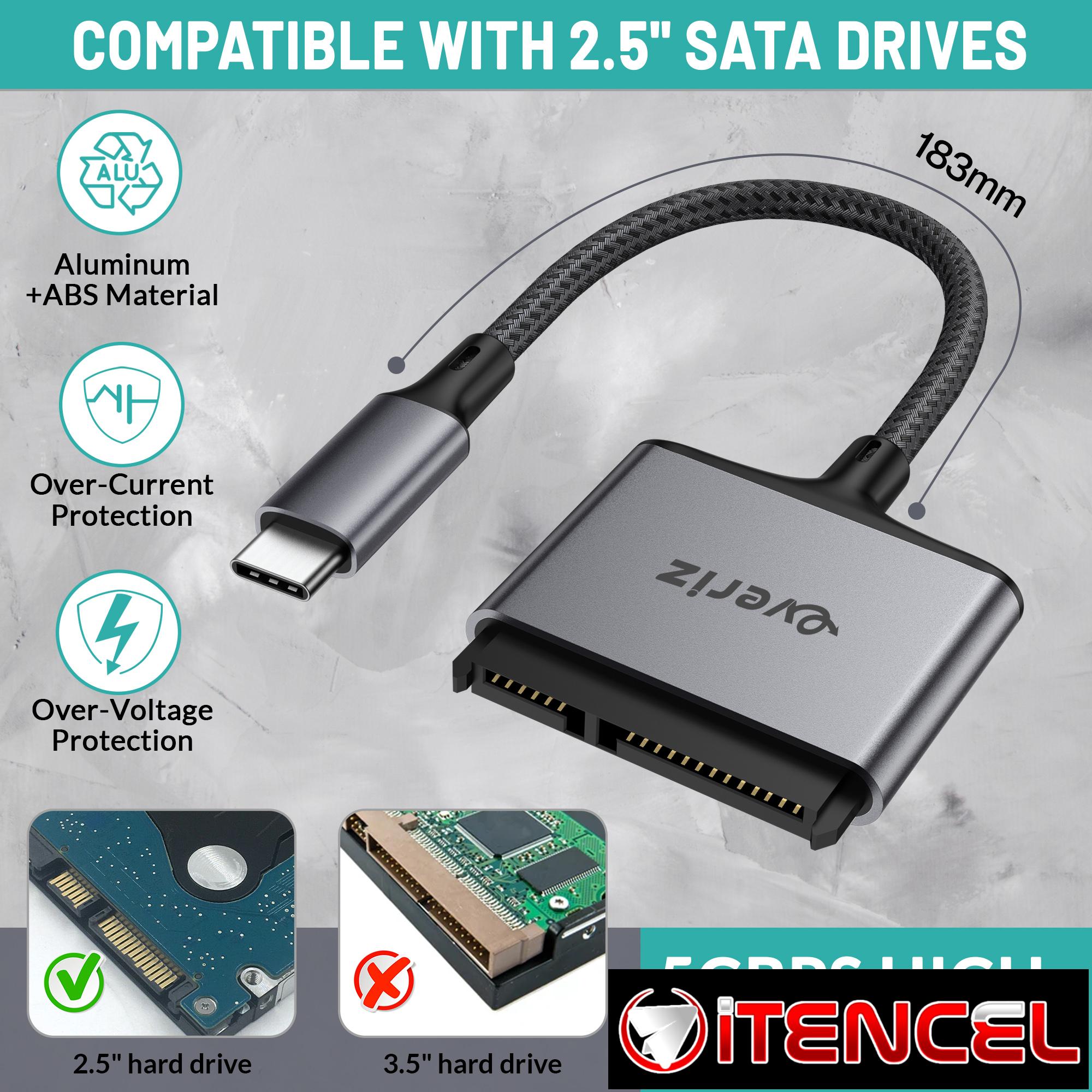 Adaptador SATA 2.5 a USB-C 3.1 — EVERIZ