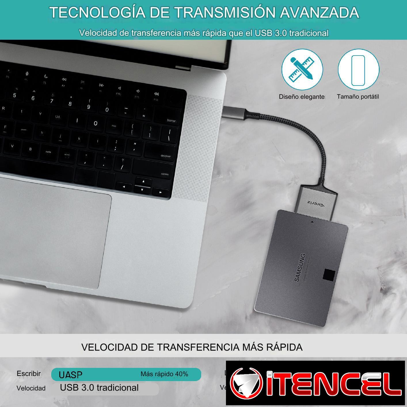 Adaptador SATA 2.5 a USB-C 3.1 — EVERIZ