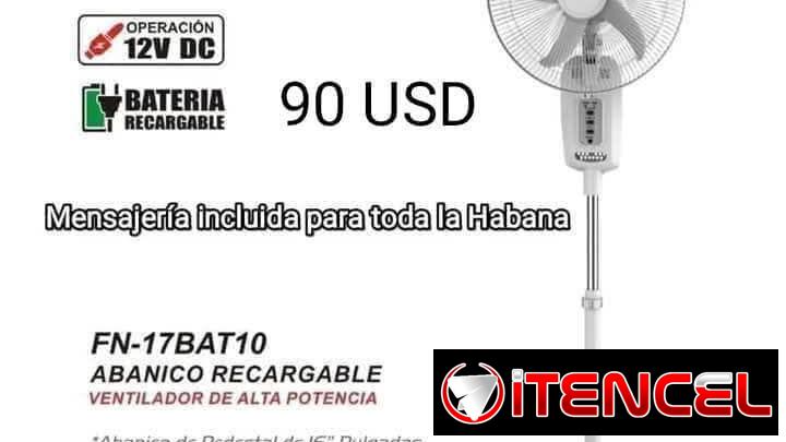 Ventilador Recargable de Pedestal Sankey con mensajería gratis