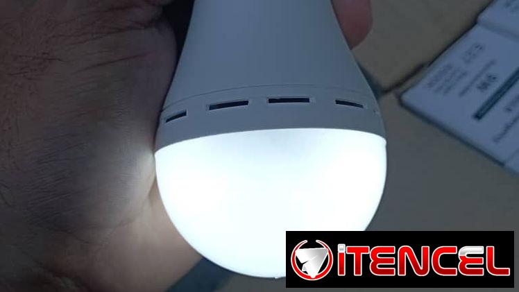 Bombillo recargable 9w