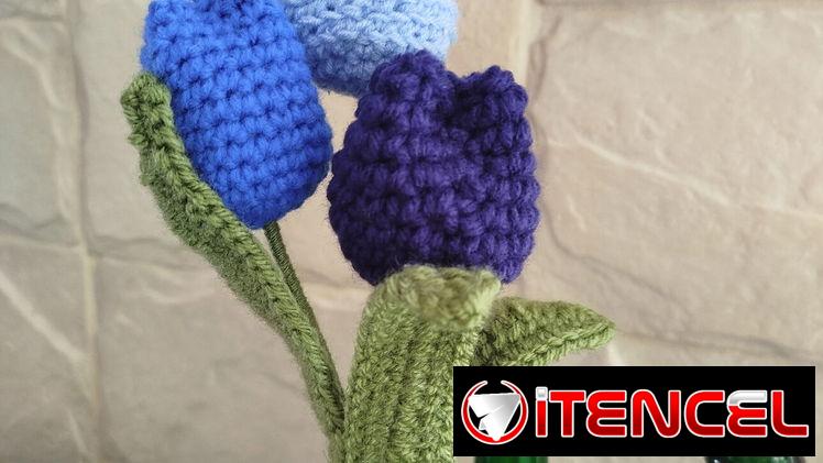 Ramos de flores artificiales tejidas a crochet