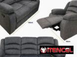 Juego de sofa y butacas reclinables