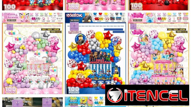 🎈Sets decorativos temáticos de 100 piezas 🎈