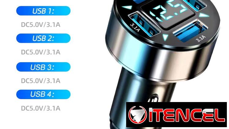 Cargadores USB 12V q van en la cigarrera de su carro o se adaptan en moto ideales para estos tiempos de apagones varios