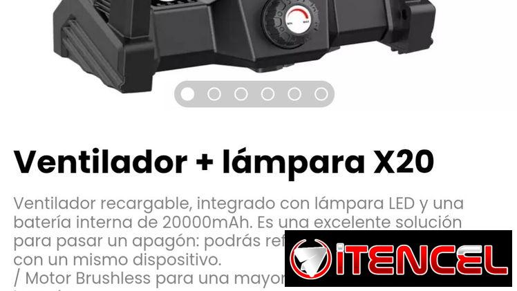 Ventiladores recargables- 40000 y 2000 mAh
