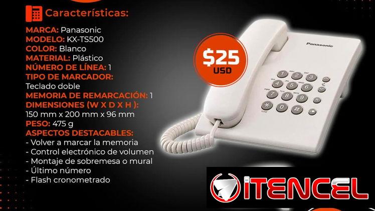 ☎️ PANASONIC ☎️ TELÉFONO FIJO PANASONIC. SERVICIO DE MENSAJERÍA CON FACTURA Y GARANTÍA. TL 54833699