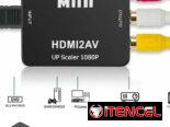 Cajita de convertidor de HDMI a AV y cables AV para TV en venta