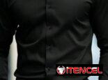 Camisas negra  de vestir de mangas largas 58547627