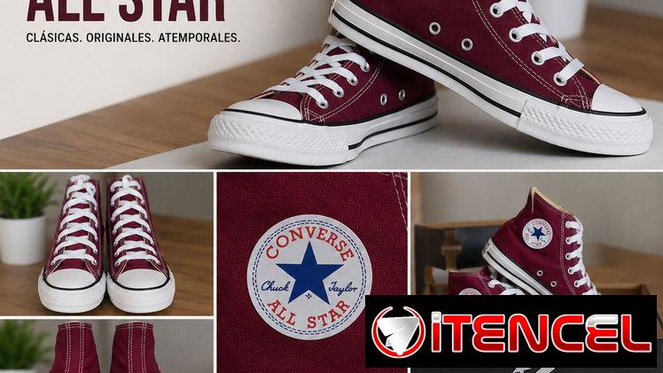 All Star Hi Originales Color Rojo vino