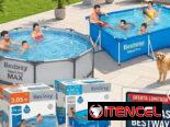 Piscina redonda y rectangulares grandes