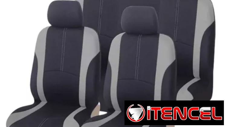¢¢-Forro de asientos de 8piezas negro-gris / negro-azul / negro-naranja / negro-rojo en 30usd ¢¢