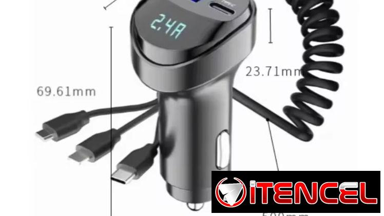 Cargadores USB 12V q van en la cigarrera de su carro o se adaptan en moto ideales para estos tiempos de apagones varios