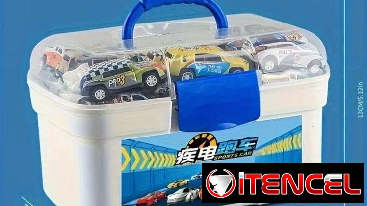 🚗 Set de 50 Carritos Metálicos con Caja – Ideal para Regalos y Piñatas