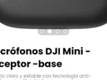 Micrófonos DJI Mini -receptor -base. Incluye base de carga para transmisor y cable divisor