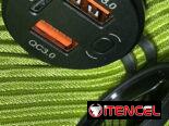 Cargador dual , accesorios para moto, carro , salida usb C,USB A