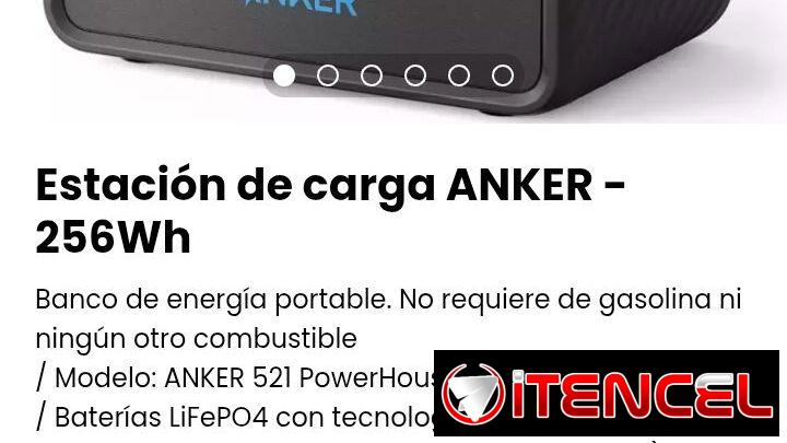 Estación de carga ANKER-256Wh. Nueva a estrenar