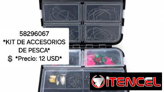 58296067  *KIT DE ACCESORIOS DE PESCA* 💲 *Precio: 12 USD*