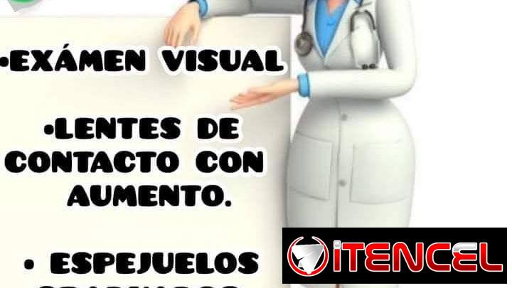 -“@¡ Examen Visual Profesional + Lentes de Contacto y Espejuelos a Buen Precio!