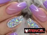 Uñas postizas 24 unidades con pegamento