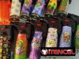 Repelentes corporales y de fumigación, mecheros o fosforeras, desris.