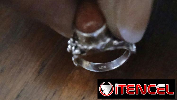 Vendo anillo de plata cifrado con piedra venturina
