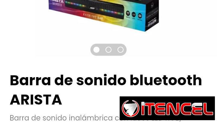 Barra de sonido bluetooth ARISTA. Compatible con TV, PC, laptop, consolas de juego y teléfonos