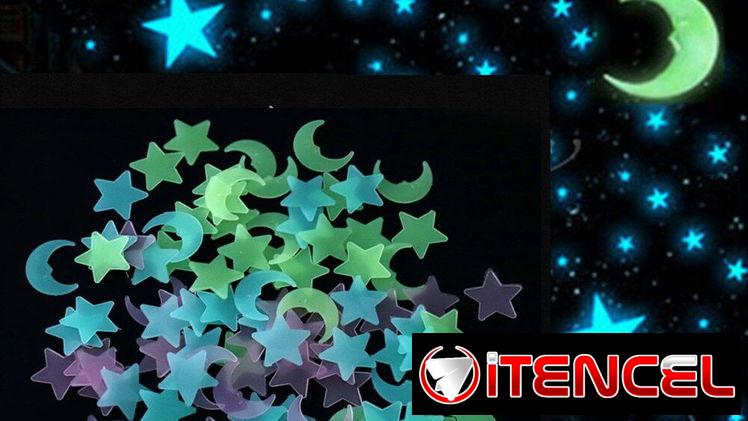 ✅✅✅ Pack de Estrellas Fosforescentes 100 unidades Brillan en la oscuridad   ✅✅✅   5-887-2.3.6.0