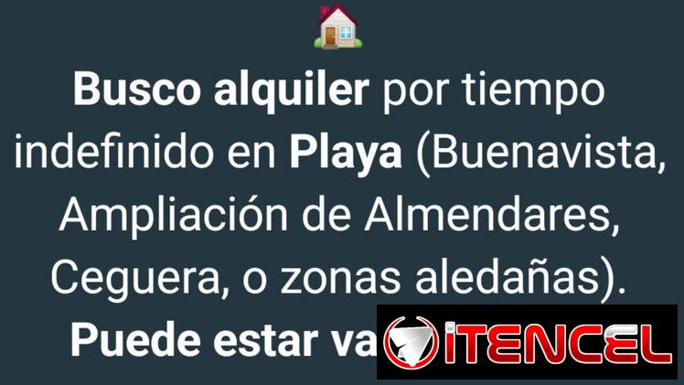 Busco alquiler en Playa