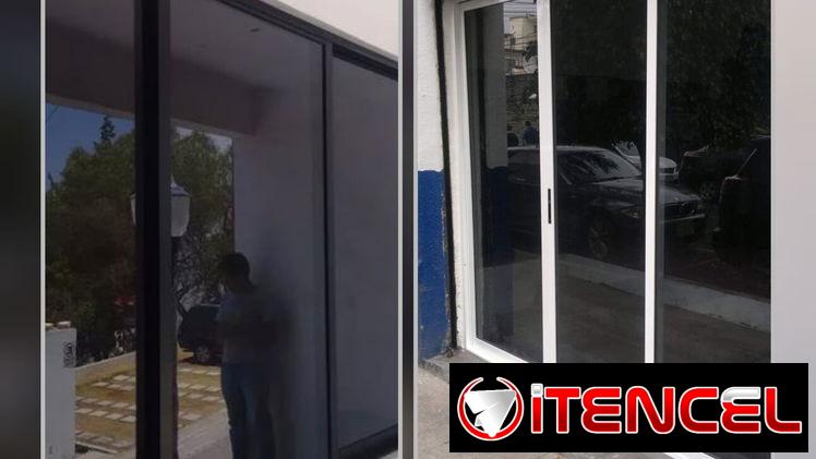 Empapelamos puertas y ventanas de cristal