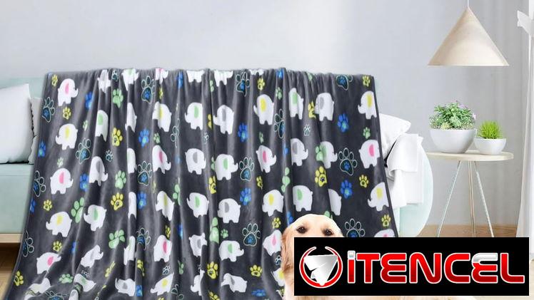 Manta para perros y gatos, cubierta suave para la cama o jaula