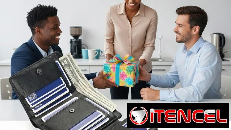 Regala elegante billetera de amplia capacidad