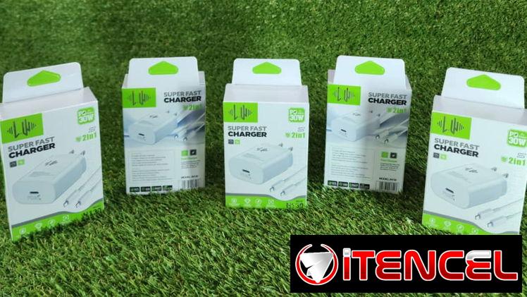 Cargador 30W de alta velocidad.