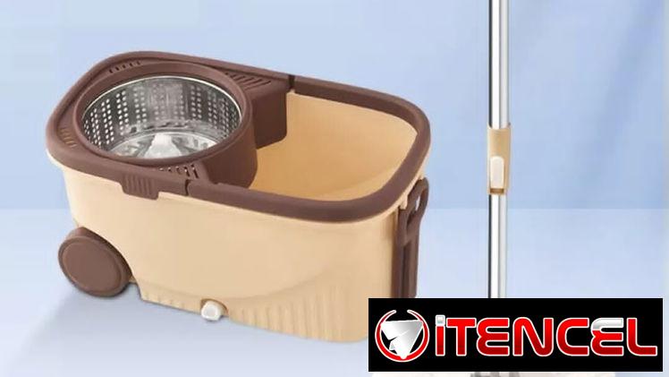 Fregona Giratoria con Cubo y Escurridor — $30 USD. No te esfuerces. Escríbeme al WhatsApp 56249037