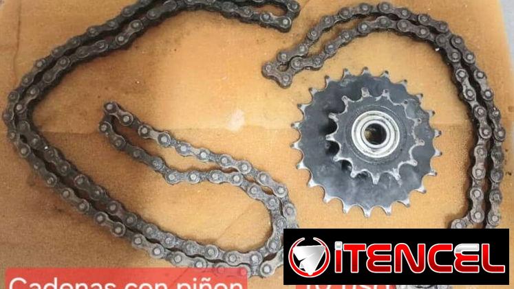 Piñon con doble cadena